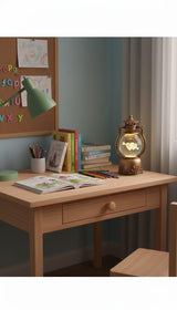 Crystal Ball Lamp with LED Wooden Base – Decorative Night Light for Bedroom, Living Room & Gift